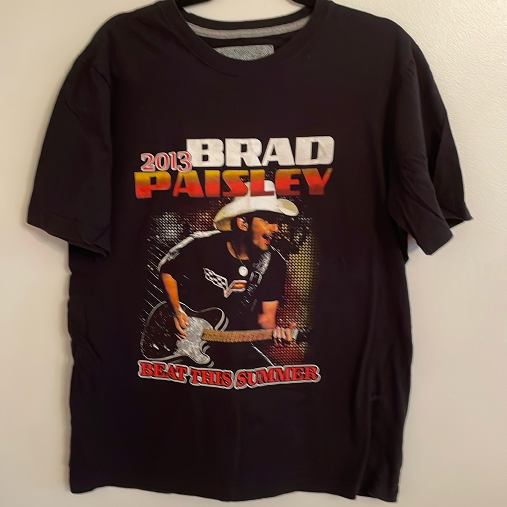 2013 Brad Paisley Beat This Summer Tour Concert T-Shirt Color Black Size Large